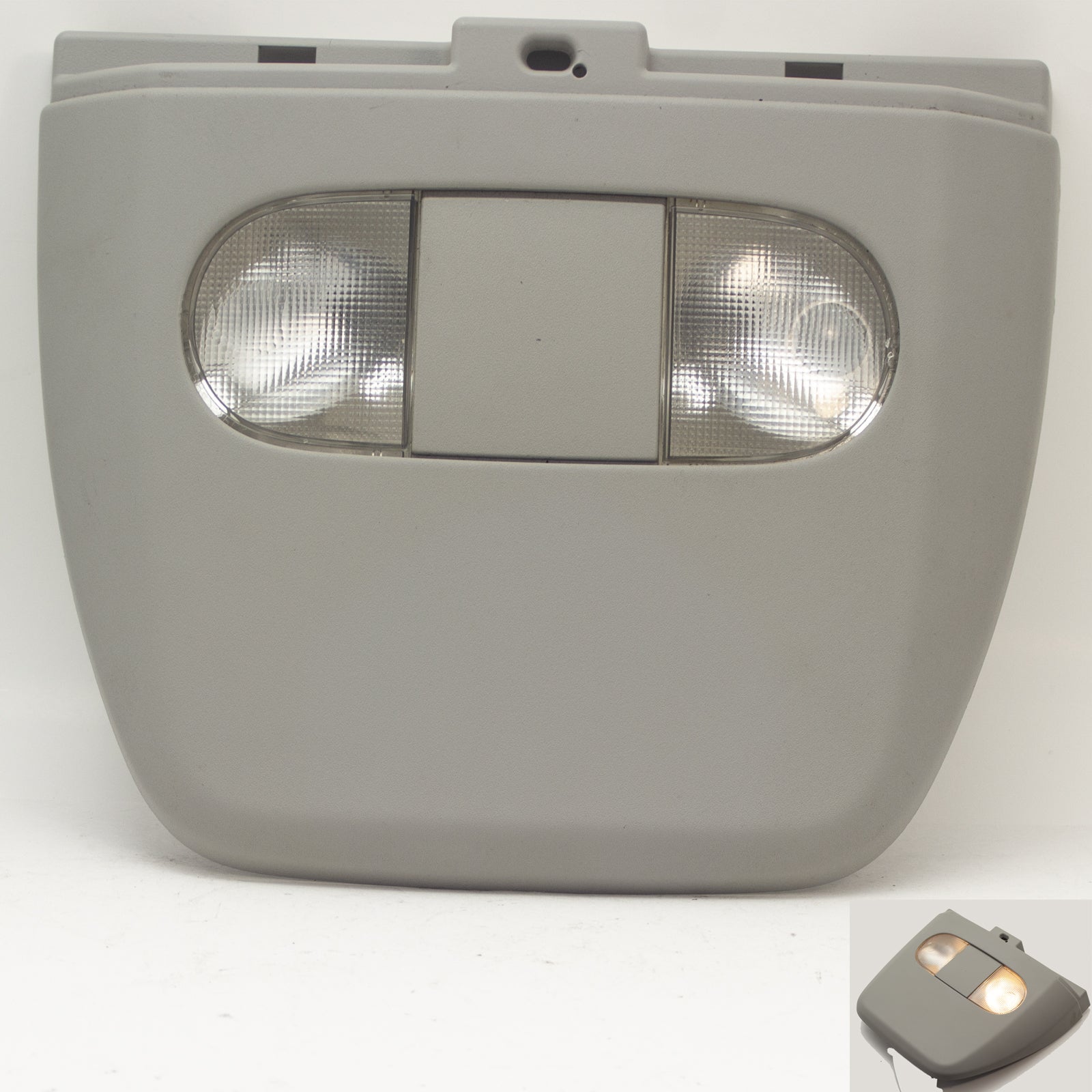 04-08 Ford F150 Overhead Console  Map Reading Dome Light Lamp Roof Rail Gray OEM