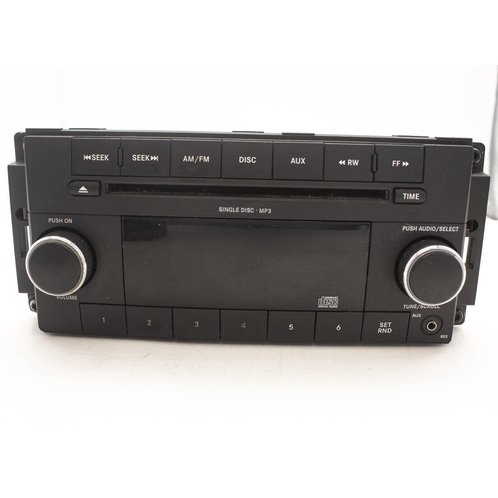 OEM Jeep and Dodge Audio Radio AM FM AUX CD Player w Auxiliary Receiver Used