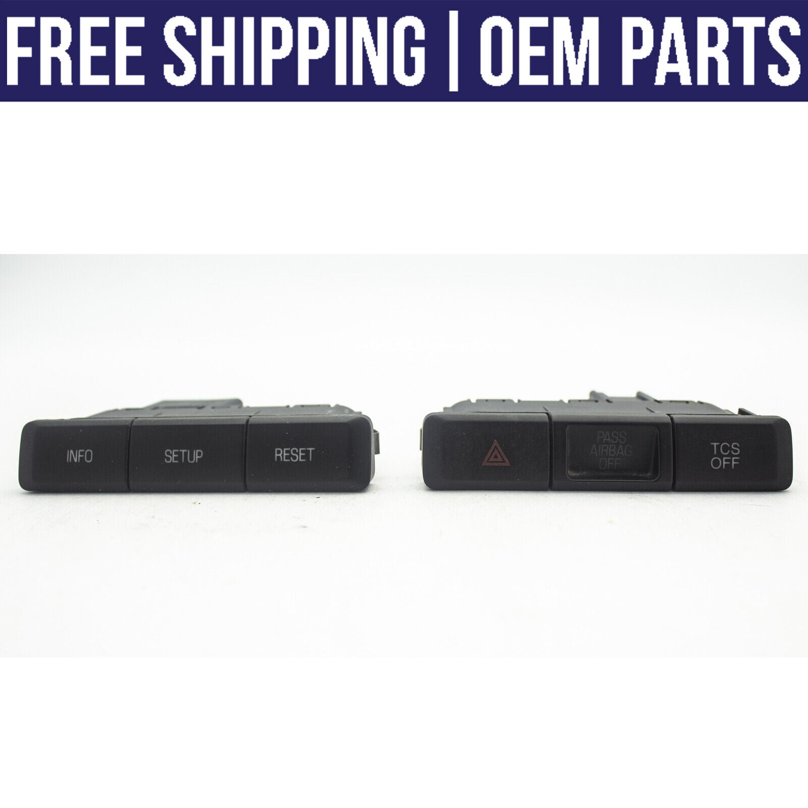 1x OEM 10-12 Ford Taurus Hazard Traction TCS Info Setup Display Control Switch