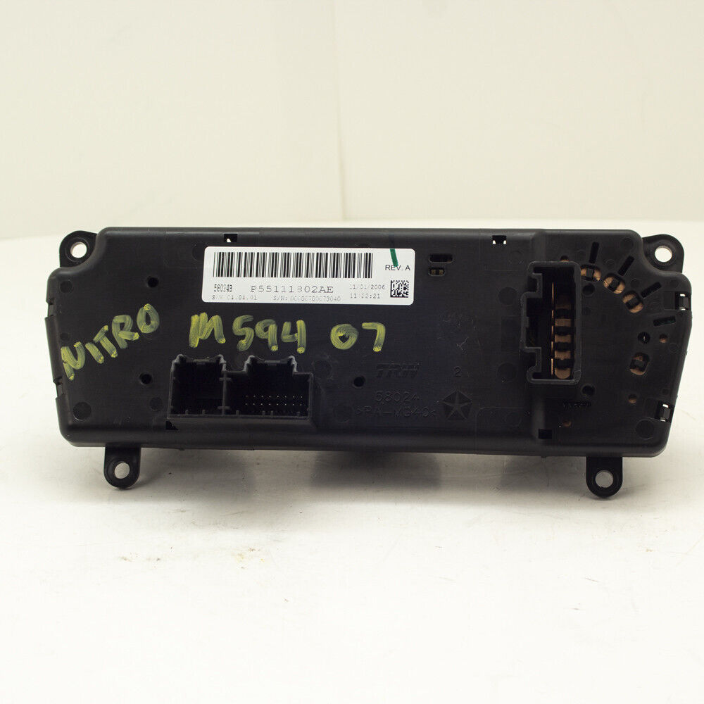 08 09 Dodge Liberty  AC Heater Temperature Climate Control Module Panel OEM