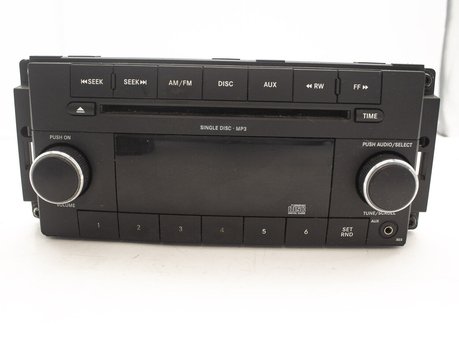 OEM Jeep and Dodge Audio Radio AM FM AUX CD Player w Auxiliary Receiver Used