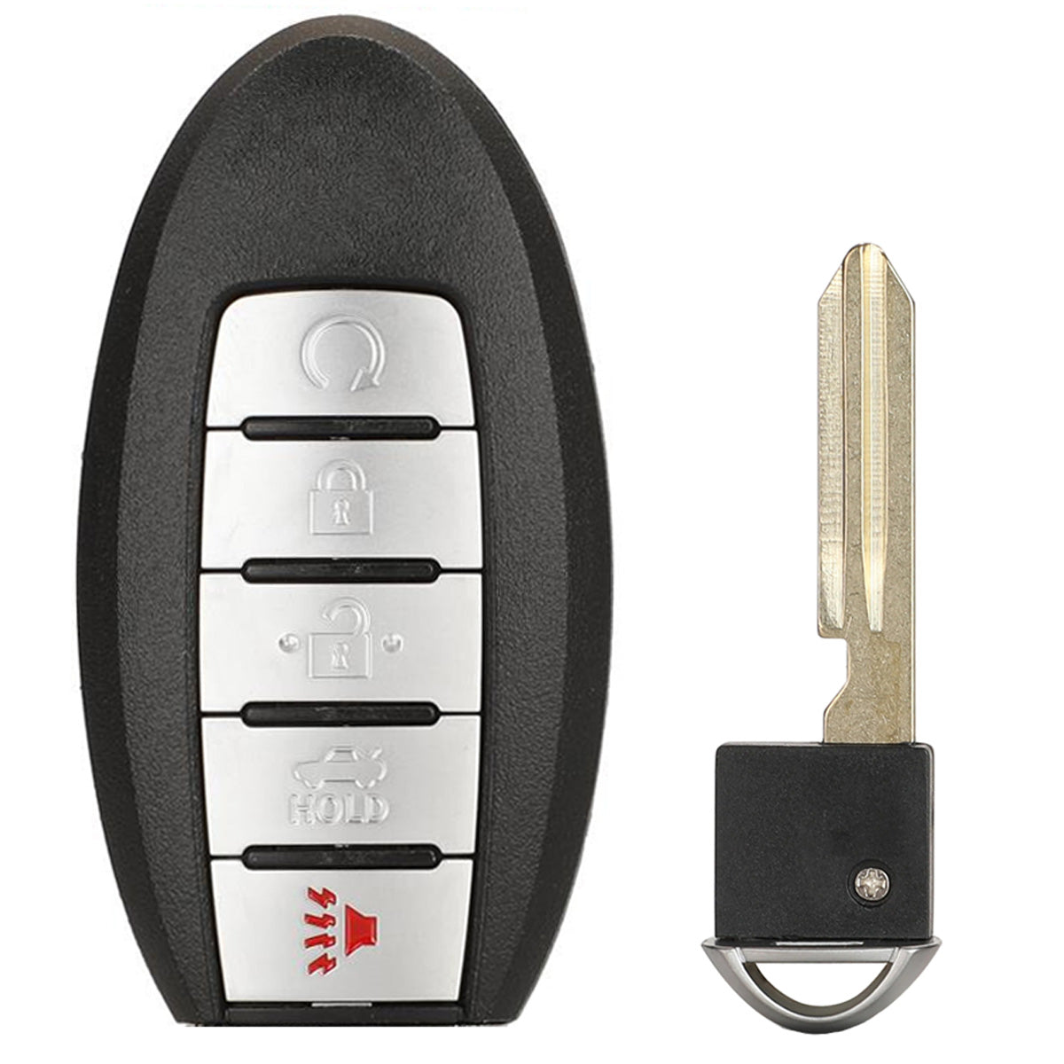 High-quality replacement aftermarket 5 button smart keyfob transmitter KR5S180144014 with H0564-1FA0B emergency insert key blade