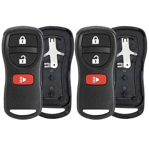 New replacement key fob remote case shell For Nisan and Infiniti (2 Pack)