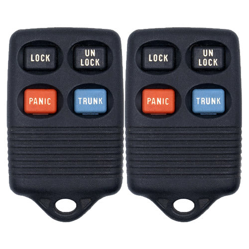 Two Used OEM Original 4 button keyfob transmitter GQ43VT4T for Ford, Mercury, and Lincoln